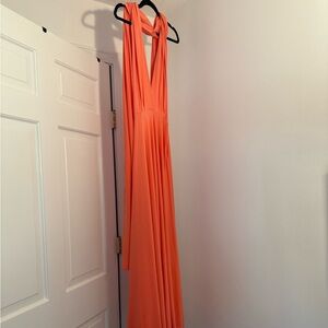 Coral Pink Infinity Dress
New With Tags